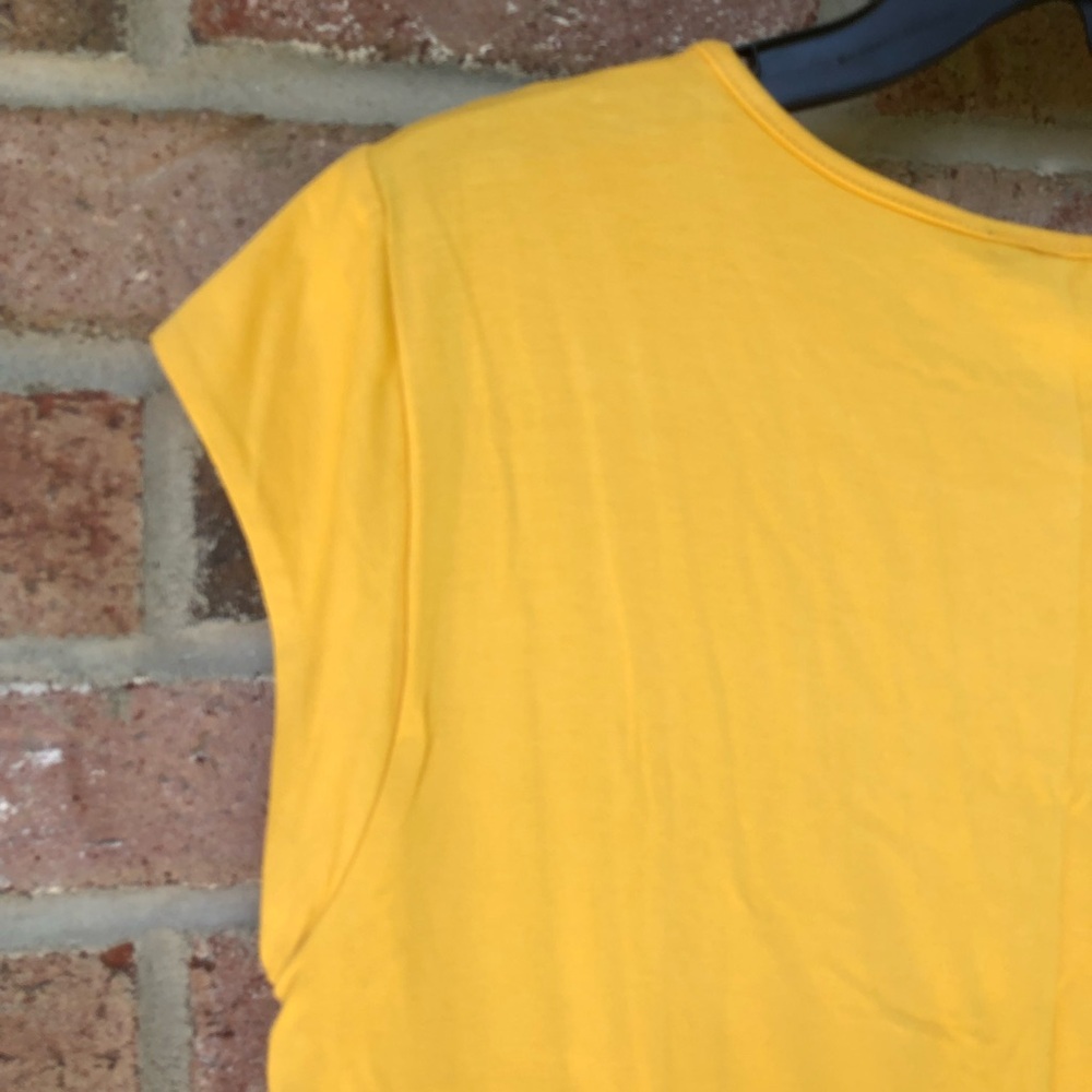 Tommy Hilfiger yellow sleeveless blouse NWT Women Large - Picture 8 of 13